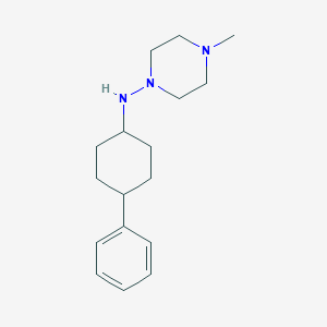 molecular formula C17H27N3 B5693406 4-methyl-N-(4-phenylcyclohexyl)-1-piperazinamine 