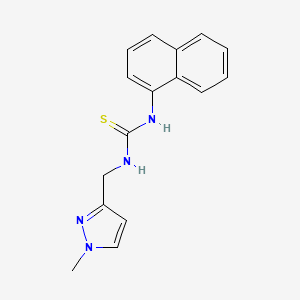 N-[(1-methyl-1H-pyrazol-3-yl)methyl]-N'-1-naphthylthiourea