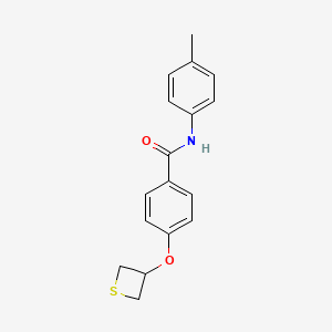 N-(4-methylphenyl)-4-(3-thietanyloxy)benzamide