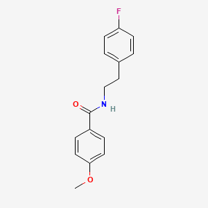 molecular formula C16H16FNO2 B5693465 N-[2-(4-fluorophenyl)ethyl]-4-methoxybenzamide 