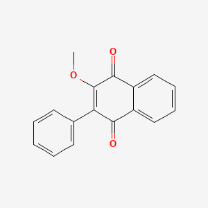 molecular formula C17H12O3 B5693473 2-methoxy-3-phenylnaphthoquinone 