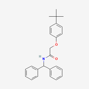 2-(4-tert-butylphenoxy)-N-(diphenylmethyl)acetamide
