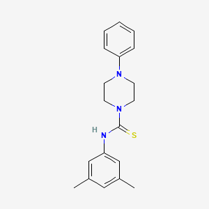 molecular formula C19H23N3S B5693539 N-(3,5-dimethylphenyl)-4-phenyl-1-piperazinecarbothioamide 
