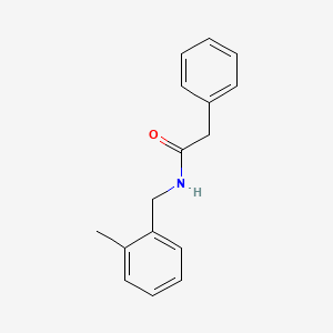 molecular formula C16H17NO B5693567 N-(2-methylbenzyl)-2-phenylacetamide 
