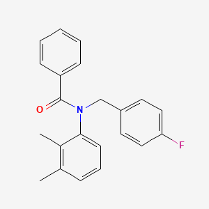 molecular formula C22H20FNO B5693578 N-(2,3-dimethylphenyl)-N-(4-fluorobenzyl)benzamide 