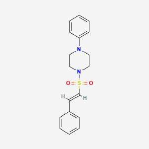 molecular formula C18H20N2O2S B5693588 1-phenyl-4-[(2-phenylvinyl)sulfonyl]piperazine 