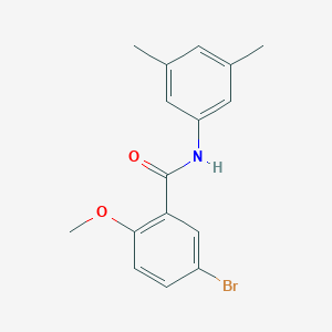 molecular formula C16H16BrNO2 B5693600 5-bromo-N-(3,5-dimethylphenyl)-2-methoxybenzamide 