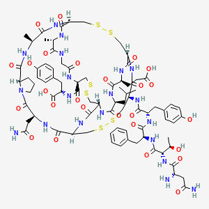 molecular formula C81H110N20O26S6 B569363 Enterotoxin STp (E. coli) CAS No. 115474-04-9