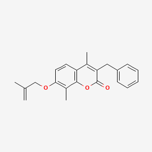3-benzyl-4,8-dimethyl-7-[(2-methyl-2-propen-1-yl)oxy]-2H-chromen-2-one
