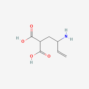 molecular formula C7H11NO4 B569365 2-((2RS)-2-Aminobut-3-enyl)propanedioic acid CAS No. 1378466-25-1