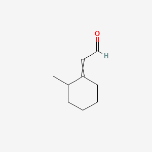 molecular formula C9H14O B569367 2-(2-methylcyclohexylidene)Acetaldehyde CAS No. 7071-16-1