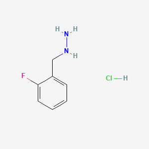 molecular formula C7H10ClFN2 B569368 2-氟苄基)肼盐酸盐 CAS No. 1216246-45-5