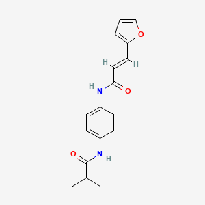 3-(2-furyl)-N-[4-(isobutyrylamino)phenyl]acrylamide