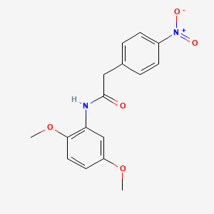 molecular formula C16H16N2O5 B5693698 N-(2,5-dimethoxyphenyl)-2-(4-nitrophenyl)acetamide CAS No. 5521-50-6
