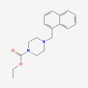 molecular formula C18H22N2O2 B5693710 ethyl 4-(1-naphthylmethyl)-1-piperazinecarboxylate 