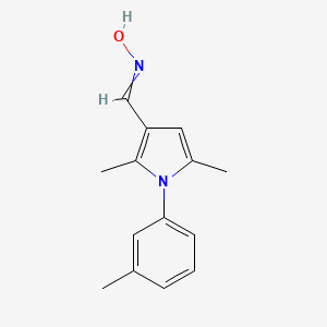 2,5-dimethyl-1-(3-methylphenyl)-1H-pyrrole-3-carbaldehyde oxime