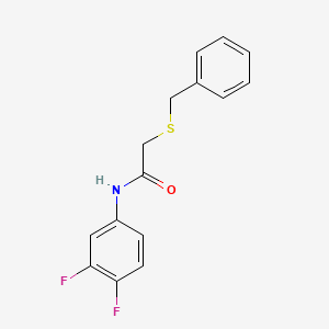 2-(benzylthio)-N-(3,4-difluorophenyl)acetamide