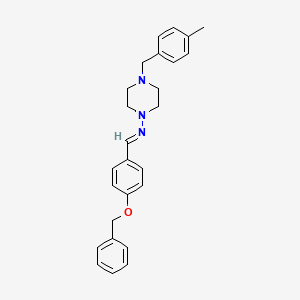 N-[4-(benzyloxy)benzylidene]-4-(4-methylbenzyl)-1-piperazinamine