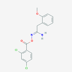 N'-[(2,4-dichlorobenzoyl)oxy]-2-(2-methoxyphenyl)ethanimidamide