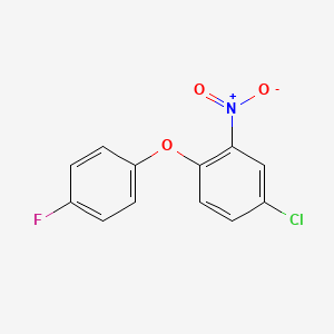 molecular formula C12H7ClFNO3 B5693783 4-chloro-1-(4-fluorophenoxy)-2-nitrobenzene 