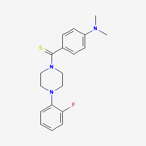 molecular formula C19H22FN3S B5693791 (4-{[4-(2-fluorophenyl)-1-piperazinyl]carbonothioyl}phenyl)dimethylamine 