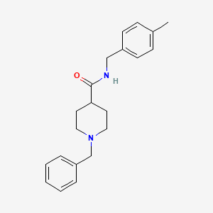 molecular formula C21H26N2O B5693806 1-benzyl-N-(4-methylbenzyl)-4-piperidinecarboxamide 