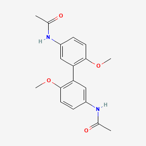 molecular formula C18H20N2O4 B569382 3',3'''-Bi-p-acetanisidide CAS No. 23080-65-1