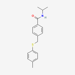 N-isopropyl-4-{[(4-methylphenyl)thio]methyl}benzamide