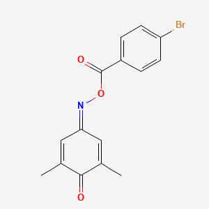 molecular formula C15H12BrNO3 B5693842 2,6-dimethylbenzo-1,4-quinone 4-[O-(4-bromobenzoyl)oxime] 
