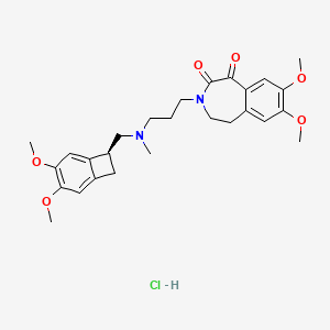 molecular formula C27H35ClN2O6 B569386 Ivabradine IMpurity CAS No. 1616710-50-9