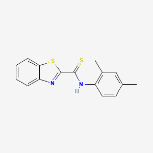 molecular formula C16H14N2S2 B5693896 N-(2,4-dimethylphenyl)-1,3-benzothiazole-2-carbothioamide 