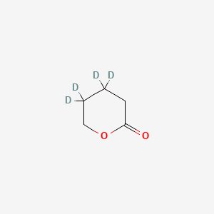 molecular formula C5H8O2 B569390 delta-Valerolactone-3,3,4,4-D4 CAS No. 42932-61-6