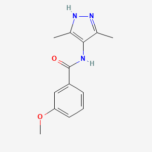 molecular formula C13H15N3O2 B5693919 N-(3,5-dimethyl-1H-pyrazol-4-yl)-3-methoxybenzamide 