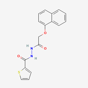 molecular formula C17H14N2O3S B5693934 N'-[2-(1-naphthyloxy)acetyl]-2-thiophenecarbohydrazide 