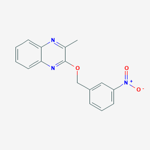 molecular formula C16H13N3O3 B5693941 2-methyl-3-[(3-nitrobenzyl)oxy]quinoxaline 