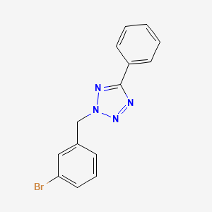 molecular formula C14H11BrN4 B5693949 2-(3-bromobenzyl)-5-phenyl-2H-tetrazole 