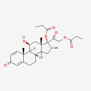 molecular formula C28H38O7 B569397 地氯倍氯米松二丙酸酯 CAS No. 71868-53-6