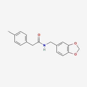 N-(1,3-benzodioxol-5-ylmethyl)-2-(4-methylphenyl)acetamide