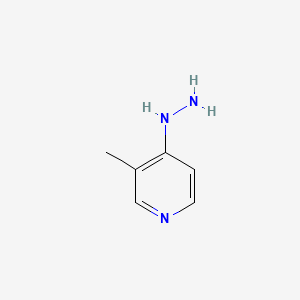 molecular formula C6H9N3 B569398 4-Hydrazinyl-3-methylpyridine CAS No. 114913-51-8