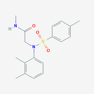 molecular formula C18H22N2O3S B5694011 N~2~-(2,3-dimethylphenyl)-N~1~-methyl-N~2~-[(4-methylphenyl)sulfonyl]glycinamide 
