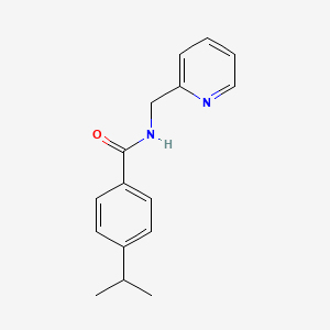 molecular formula C16H18N2O B5694044 4-isopropyl-N-(2-pyridinylmethyl)benzamide 