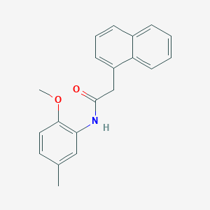 molecular formula C20H19NO2 B5694046 N-(2-methoxy-5-methylphenyl)-2-(1-naphthyl)acetamide 