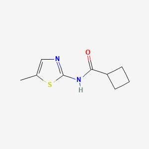molecular formula C9H12N2OS B5694053 N-(5-methyl-1,3-thiazol-2-yl)cyclobutanecarboxamide 
