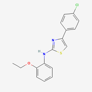 molecular formula C17H15ClN2OS B5694062 4-(4-chlorophenyl)-N-(2-ethoxyphenyl)-1,3-thiazol-2-amine 