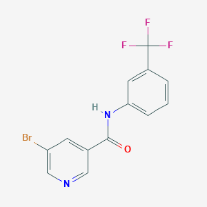 molecular formula C13H8BrF3N2O B5694070 5-bromo-N-[3-(trifluoromethyl)phenyl]nicotinamide 