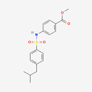 methyl 4-{[(4-isobutylphenyl)sulfonyl]amino}benzoate