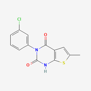 molecular formula C13H9ClN2O2S B5694112 3-(3-chlorophenyl)-6-methylthieno[2,3-d]pyrimidine-2,4(1H,3H)-dione 