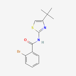 molecular formula C14H15BrN2OS B5694137 2-bromo-N-(4-tert-butyl-1,3-thiazol-2-yl)benzamide 