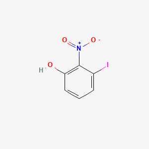 molecular formula C6H4INO3 B569415 3-碘-2-硝基苯酚 CAS No. 861010-57-3