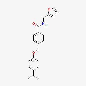 N-(2-furylmethyl)-4-[(4-isopropylphenoxy)methyl]benzamide